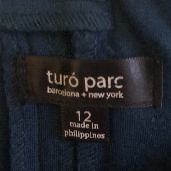 Blue Dress with Feathery Sleeves - Picture 2 of 3